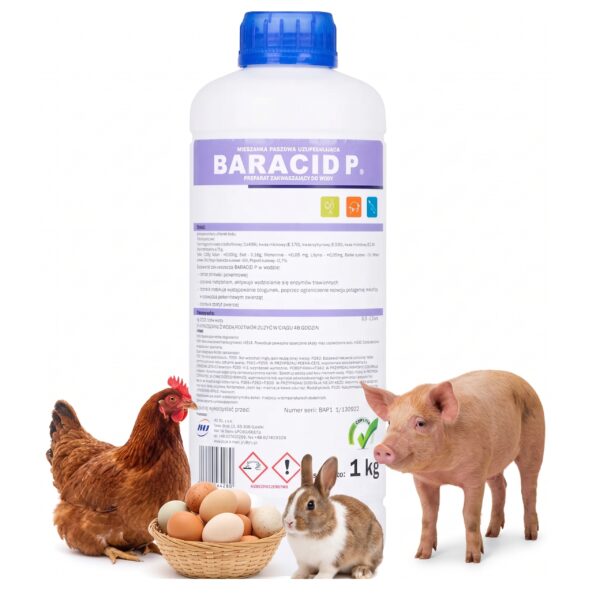 Zakwaszacz do wody i paszy Baracid P, 1 l